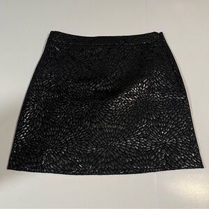 LOFT Black Sequin Mini Pencil Skirt
